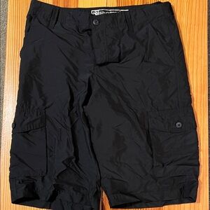Men's Black Cargo Swim Shorts